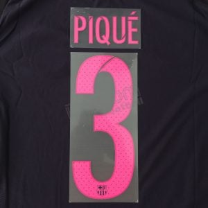 2016-17 Barcelona Player Issue Away Name Set Avery - #3 PIQUÉ