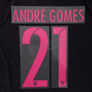2016-17 Barcelona Player Issue Away Name Set Avery - #21 ANDRÉ GOMEZ