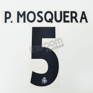 2016-17 Deportivo Player Issue Home Name Set P. MOSQUERA #5