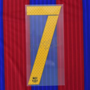 2015-17 Barcelona Player Issue Home Name Set Avery - #7 (Match Number)