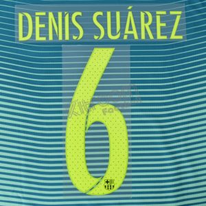 2016-17 Barcelona Player Issue Third Name Set Avery - #6 DENIS SUÁREZ