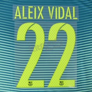 2016-17 Barcelona Player Issue Third Name Set Avery - #22 ALEIX VIDAL