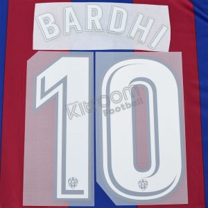 2017-18 Levante Player Issue Home Name Set BARDHI #10