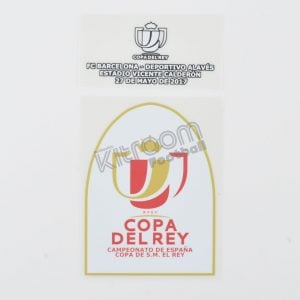 Official Final Copa del Rey 2017 Patch Alaves vs Barcelona Club Badge