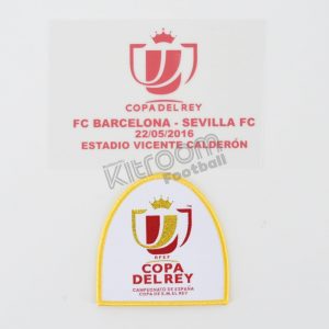 Original Player Issue Final Copa del Rey 2016 Patch Sevillla vs Barcelona Club Badge - Image 1