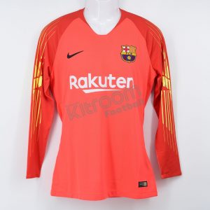 2018-19 Barcelona Player Issue Gk L/S Shirt Light Orange Nike *BNWT* M
