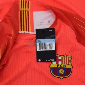 2018-19 Barcelona Player Issue Gk L/S Shirt Light Orange Nike *BNWT* M - Image 3