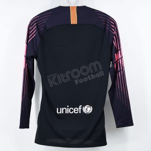 2018-19 Barcelona Player Issue Gk L/S Shirt Black Nike *BNWT* L - Image 2