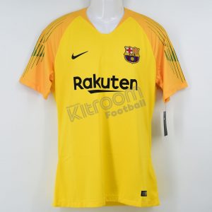 2018-19 Barcelona Player Issue Gk Shirt Yellow Nike *BNWT* L