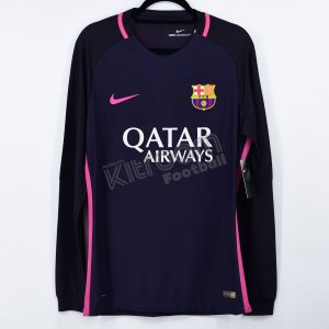 2016-17 Barcelona Player Issue Vapor Match UCL Away L/S Shirt Nike *BNWT* L