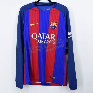 2016-17 Barcelona Player Issue Vapor Match Home L/S Shirt Nike *BNWT* L