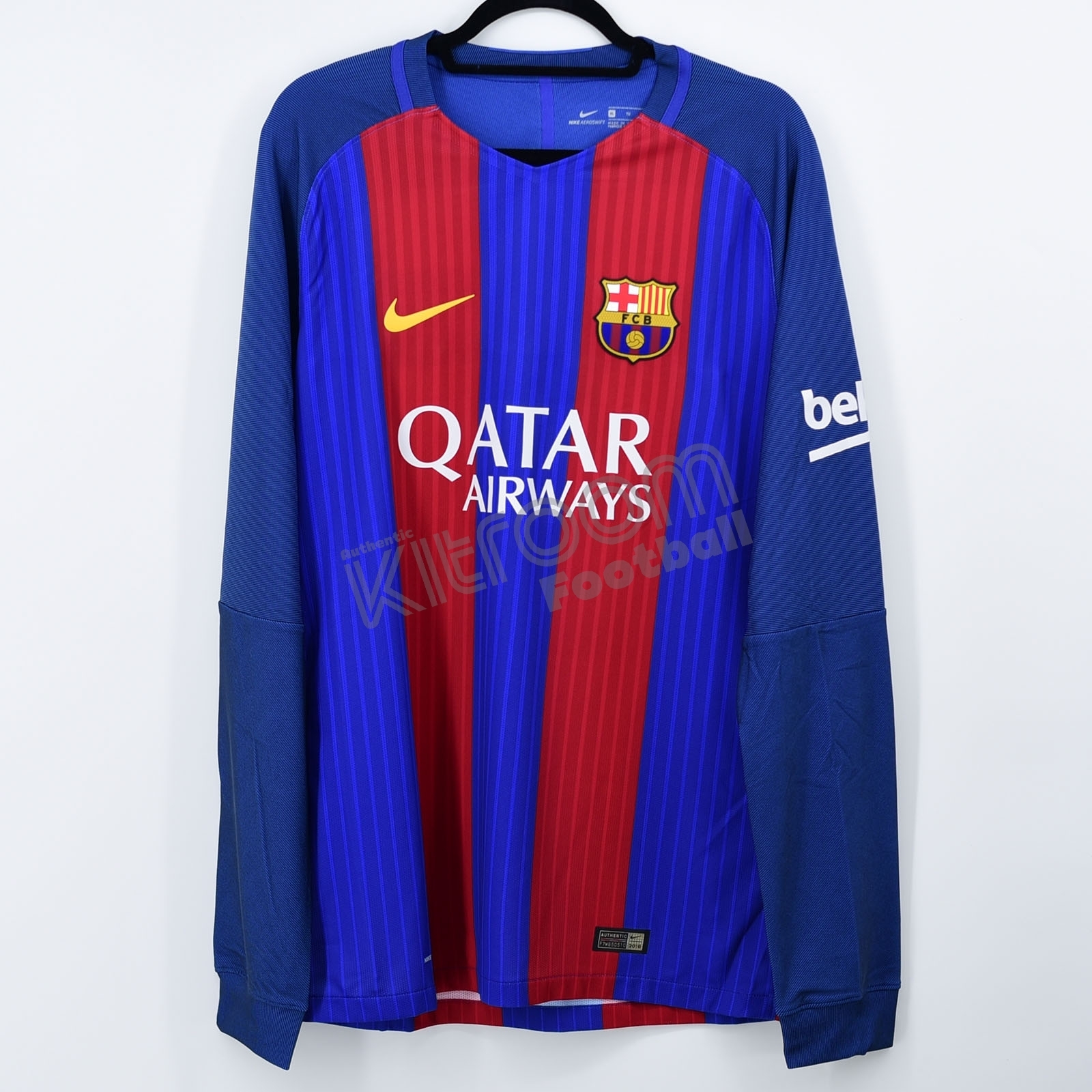 2016-17 Barcelona Player Issue Vapor Match Home L/S Shirt Nike *BNWT* XL