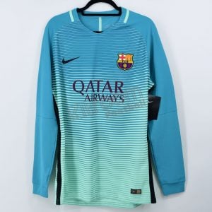 2016-17 Barcelona Player Issue Vapor Match UCL Third L/S Shirt Nike *BNWT* XL