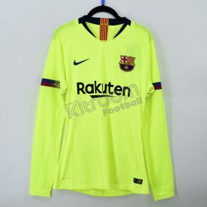 2018-19 Barcelona Player Issue Away Long Sleeve Shirt (Nike) (Size M)