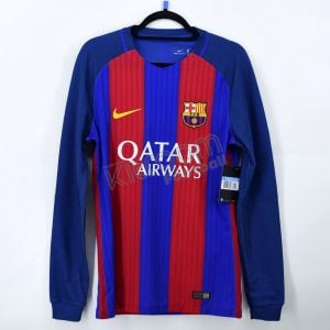2016-17 Barcelona Player Issue Vapor Match UCL Home L/S Shirt Nike *BNWT* M