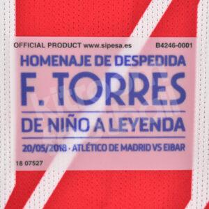 Original Player Issue 2017-18 Atletico Madrid Fernando Tribute Match Details MDT Sipesa