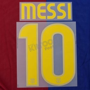 Official 2008-10 Barcelona Home Name Set #10 MESSI (Sipesa)