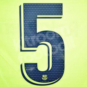 Original Player Issue 2018-19 Barcelona Away Number #5 Avery