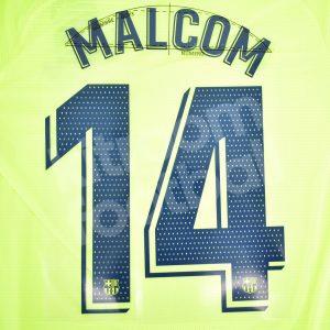 Original Player Issue 2018-19 Barcelona Away Name Set #14 MALCOM La Liga Avery