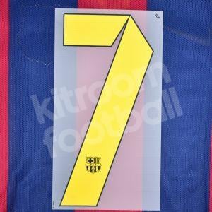 2014-15 Barcelona Player Issue Home Name Set Sipesa - #7 (Match Number)