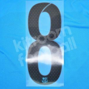 2015-16 Barcelona Player Issue Third Name Set Avery - #8 (Match Number)