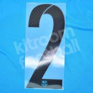 2015-16 Barcelona Player Issue Third Name Set Avery - #2 (Match Number)