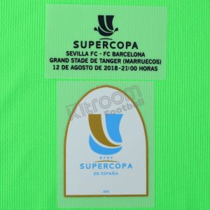 Original Player Issue 2018-19 Supercopa 2018 Patch Barcelona GK vs Sevilla