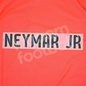 2014-15 Barcelona Player Issue Away & Third Name Set Sipesa - NEYMAR JR (Name Block)