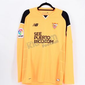 2016-17 Sevilla FC Player Issue Gk Orange Shirt L/S NB *BNWT* M