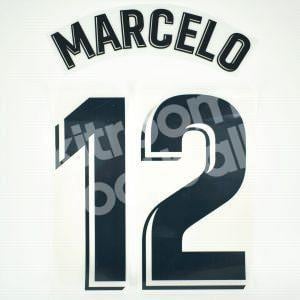 2018-19 Real Madrid Home Name Set #12 MARCELO La Liga Repro