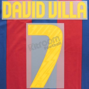 2010-11 Barcelona Player Issue Home Name Set Sipesa - #7 DAVID VILLA