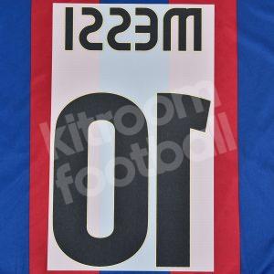 Official Reissue 2010-11 Barcelona Home Name Set #10 MESSI Sipesa - Image 3