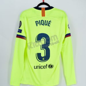 2018-19 Barcelona Player Issue Away Shirt #3 Piqué Champions League Match Un Worn **