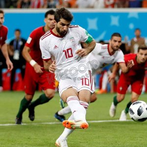Iran World Cup 2018 Russia Home Player Issue Shirt #10 KARIM vs Portugal - Image 3