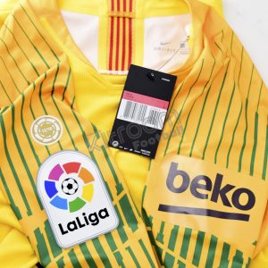 2018-19 Barcelona Player Issue Yellow GK Shirt #1 Ter Stegen La Liga Match Un Worn ** - Image 3