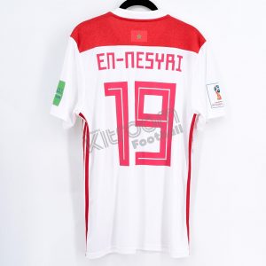 Morocco World Cup 2018 Russia Away Player Issue Shirt #19 EN NESYRI vs Spain * - Image 1