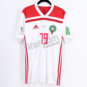 Morocco World Cup 2018 Russia Away Player Issue Shirt #19 EN NESYRI vs Spain * - Image 2