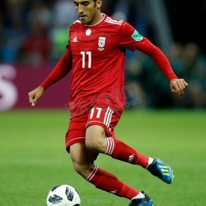 Iran World Cup 2018 Russia Away Player Issue Shirt #11 AMIRI vs Spain - Image 3