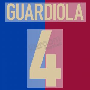 1998-00 Barcelona Centenary Name Set #4 GUARDIOLA Repro