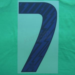 2010-11 Barcelona Player Issue Away Name Set Sipesa - #7 (Match Number)
