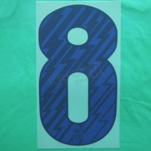 2010-11 Barcelona Player Issue Away Name Set Sipesa - #8 (Match Number)