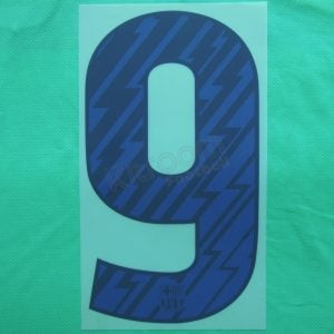 2010-11 Barcelona Player Issue Away Name Set Sipesa - #9 (Match Number)