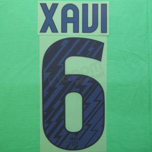 2010-11 Barcelona Player Issue Away Name Set Sipesa - #6 XAVI