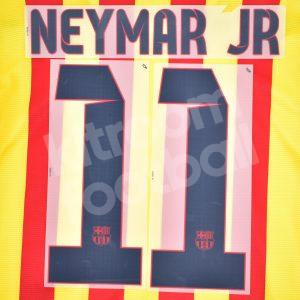 Original Player Issue 2013-15 Barcelona Away Name Set #11 NEYMAR JR Sipesa