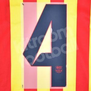 Original Player Issue 2012-15 Barcelona Away Number #4 Sipesa