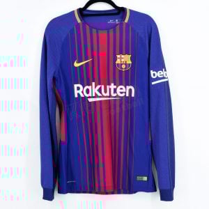 2017-18 Barcelona Player Issue Home Shirt L/S Beko Nike *BNWT* M