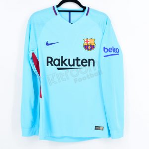 2017-18 Barcelona Player Issue Away L/S Shirt Beko Nike *BNWT* M