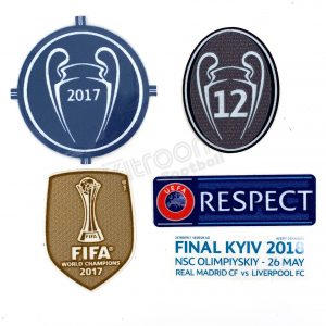 2017-18 Real Madrid Champions League Final Kiev 2018 Set Player Issue Patch Sporting ID - Image 1