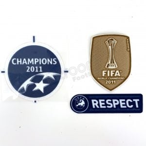 2011-12 Fc Barcelona Champions League Winners 2011 FIFA Respect Set Player Issue Patches Sporting ID