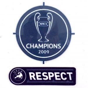 Original Player Issue 2009-10 Fc Barcelona Champions League Winner 2009 Respect Set Patch Sporting ID - Image 1